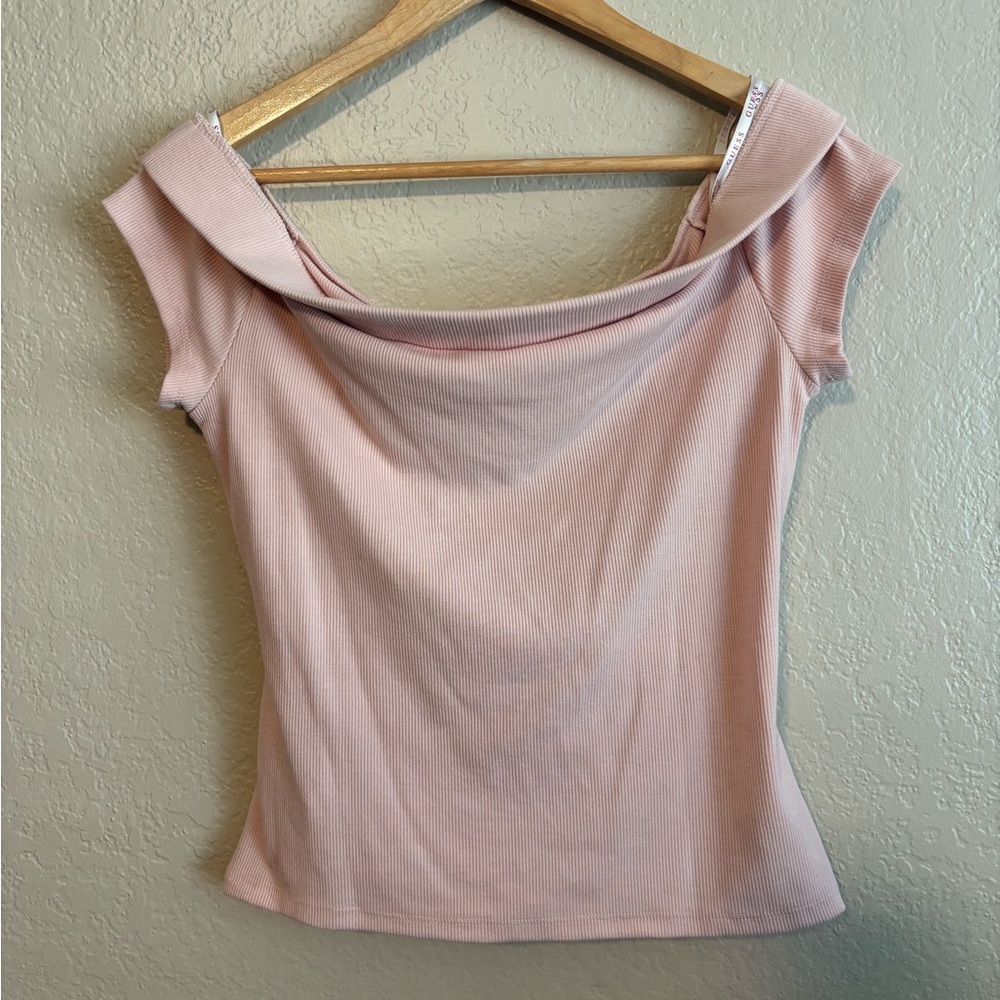 Guess Cutout Top Light Pink Large - Picture 3 of 4